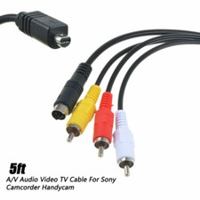 AV A/V Video Audio TV Cable Cord Lead For Sony Handycam Camcorder VMC-15 FS 15FS