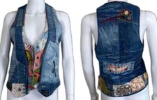 Desigual Denim Vest Size Large