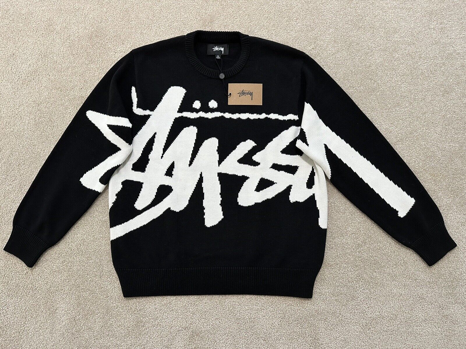 SUÉTER STUSSY HOLIDAY 2022 STOCK NEGRO TALLA S *TOTALMENTE NUEVO CON  ETIQUETAS