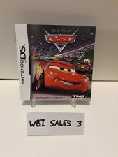 Cars Nintendo DS Instruction Booklet Only