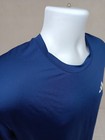 ADIDAS AEROREADY MENS LARGE BLUE SHORT SLEEVE T-SHIRT CHEST LOGO LIGHTWEIGHT