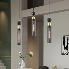 Black Gold Chandelier 3 Lights Ceiling Light Modern Pendant Lamp LED Fixture UL