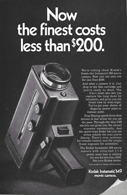 1969 Kodak Instamatic Movie Camera Vintage Color Print Ad Film Video ...