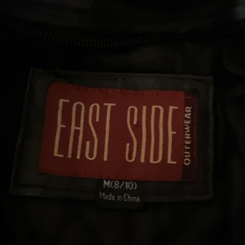 Leather Bomber Jacket East Side Outerwear New York Mardi Gras Boys Size 8/10 - Picture 4 of 20