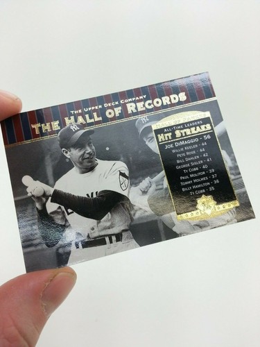 2001 Upper Deck THE HALL OF FAME RECORDS Baseballkarte #87 Joe Dimaggio Yankees - Bild 2 von 4