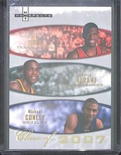 2007-08 Fleer Hot Prospects Class of 2007 #2007-A Kevin Durant Oden and Conley