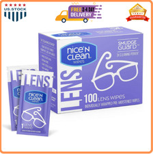 Nice 'n Clean SmudgeGuard Lens Cleaning Wipes 100 Total Wipes