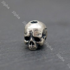 MINI Skull Spacer Bead, End Bead Charm in 925 Sterling Silver A2333