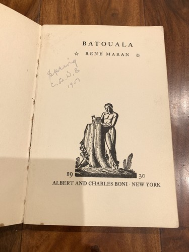 Antique 1922 Batouala by Rene Maran | New York, Thomas Seltzer | Bonibooks - Picture 2 of 6