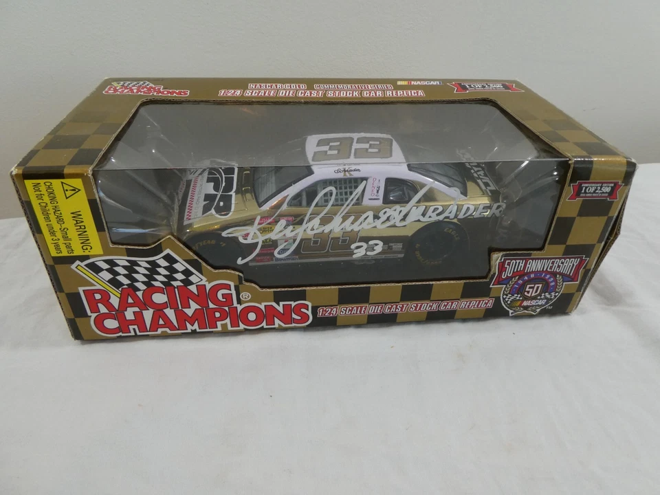 Ken Schrader #33 Racing Champions 1998 NASCAR 50th GOLD 1:24 Diecast 1 Of 2500 - Image 3 of 4