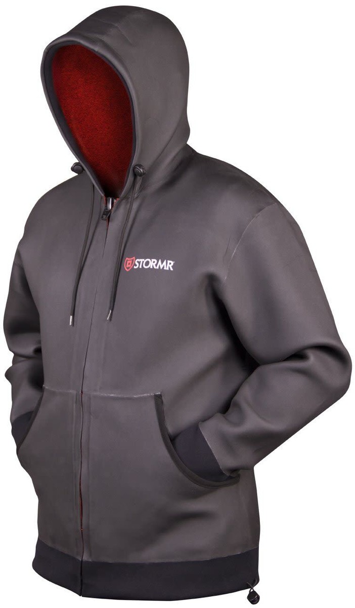 StormR Men's Swell Neoprene Hoodie, Black, S | eBay