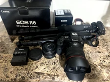 Canon EOS R6 20.1MP Mirrorless Camera - Black (RF 24-105mm f/4 L IS USM Lens...