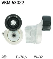 SKF VKM 63022 tensioner pulley, V-ribbed belt for Honda