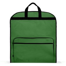 DALIX 60" Professional Garment Bag Cover Suits Pants Gowns Dresses Fold Green