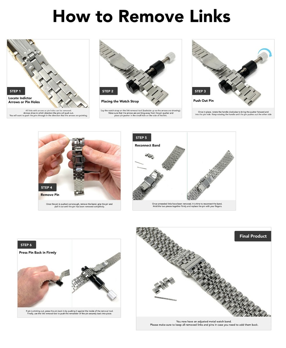 Arrows How Do U Take Links Out Of A Watch Places To Take Links Out Of