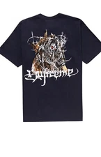 SUPREME SATAN TEE NAVY SIZE SMALL 100% AUTHENTIC) BRAND NEW SEALED T SHIRT