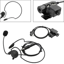 7.1-C7 Rear Mount Big Plug Tactical Headset For Hytera HYT TC-508 510 518 US