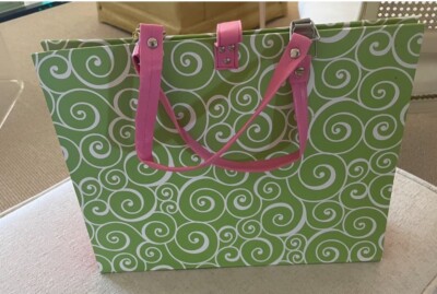 Chic File Folder Organizer Tote - Double Handled Portable Document Storage Bag