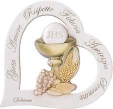 BOMBONIERA CUORE COMUNIONE DECORATA. TUTTO COMPRESO COME IN FOTO INFO 3939948738