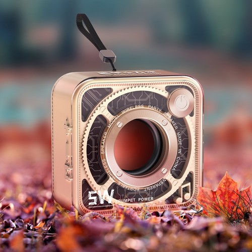 Haut-parleur sans fil transparent Mecha compatible Bluetooth 5.1 Chargement USB - Photo 4/16