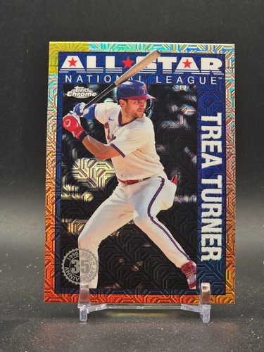 2025 Topps Series 2 - 1990 Chrome Silver Pack All-Stars Trea Turner #90ASC-9