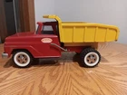 Vintage Tonka Red And Yellow Dump Truck Pressed 60's