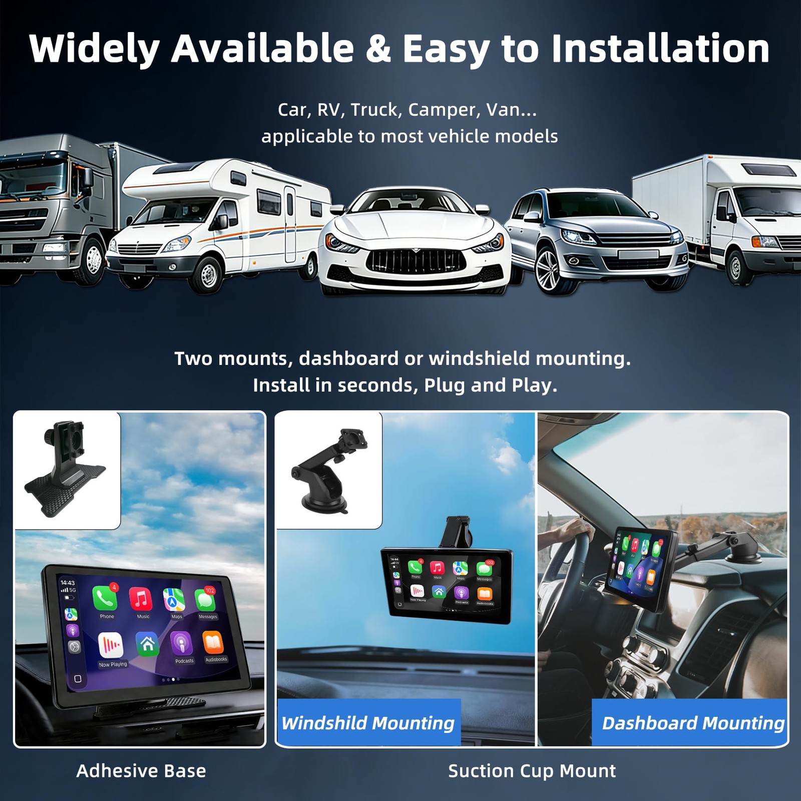 Schermo Auto Wireless Portatile 9 Pollici e Android per Auto - Miniatura 6