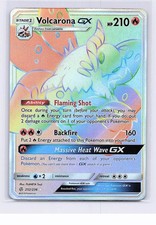 VOLCARONA GX 252/236 RAINBOW RARE COSMIC ECLIPSE POKEMON HOLO NM