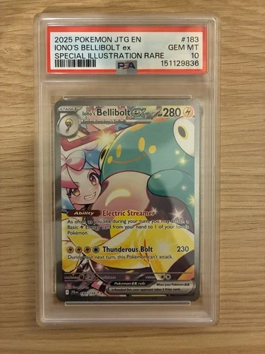 Pokemon Journey Together Iono's Bellibolt ex 183/159 SIR PSA 10