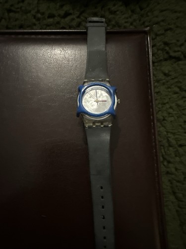 Vintage Swatch Watch 80s Mirror Face