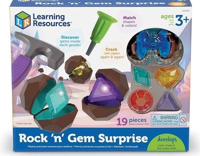Learning Resources Rock 'n Gem Überraschung, Sortieren, Zuordnen & Zählen Kinder
