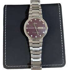Reloj de caballero vintage Mido Ocean Star esfera granate automático de acero inoxidable 8479