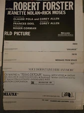 Lot of 12 folded one sheets from 1960-1990s