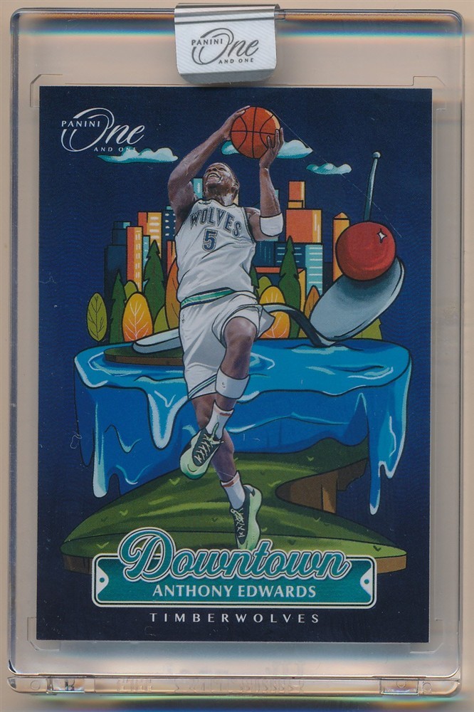 ANTHONY EDWARDS 2024/25 PANINI ONE AND ONE #5 DOWNTOWN INSERT TIMBERWOLVES SP