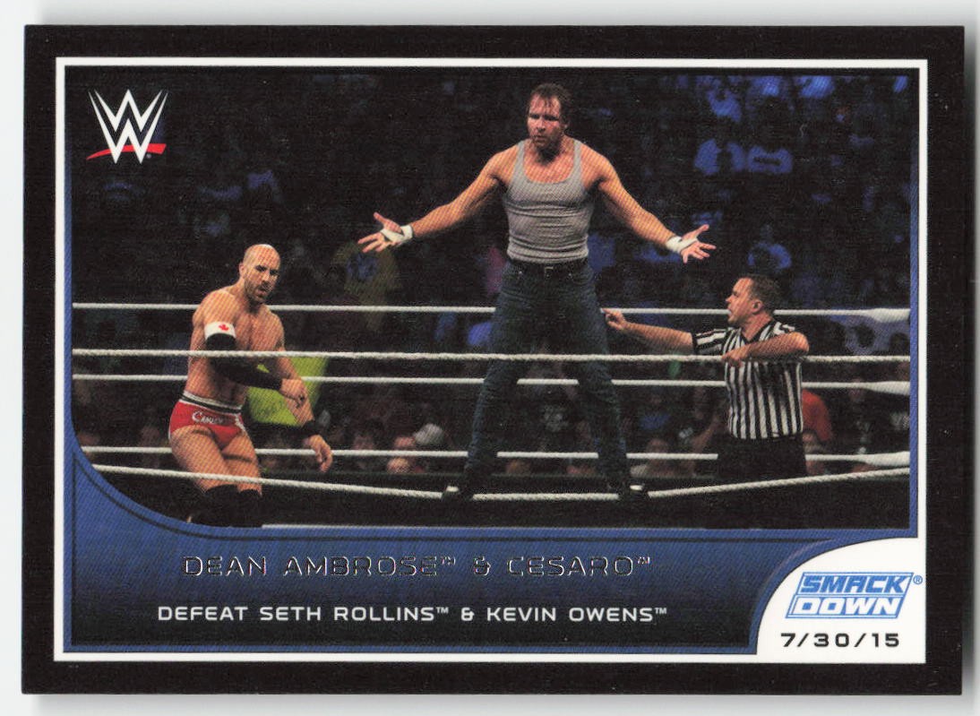 2016 Topps WWE Road to Wrestlemania Dean Ambrose Cesaro #70