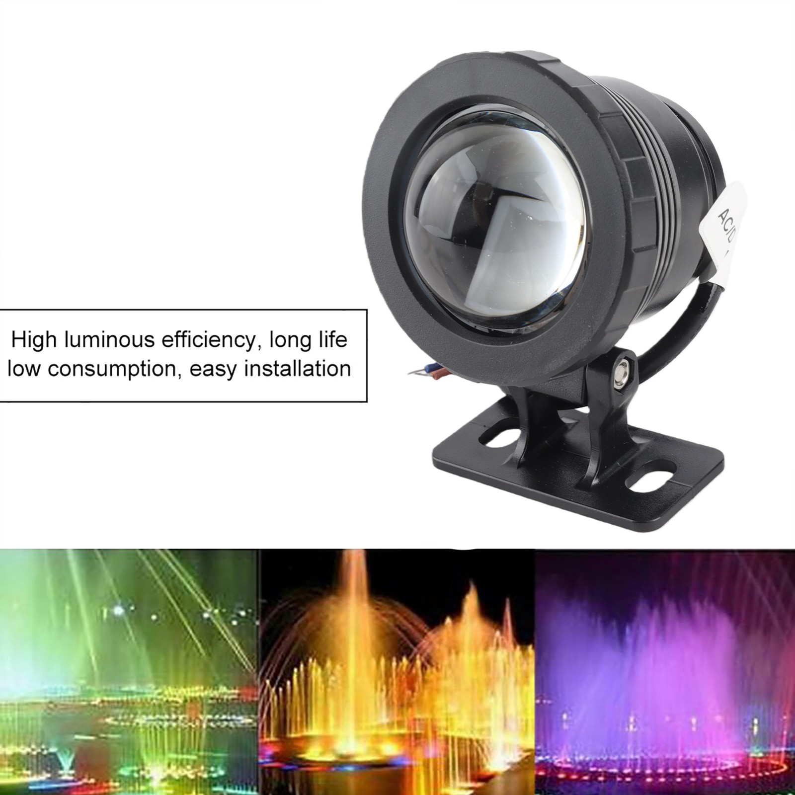 RGB Underwater Lights Bright Waterproof For Garden Fountain