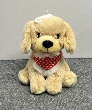 Frankford Golden Retriever Lab Puppy Dog Plush 7" Stuffed Animal Red Bandana