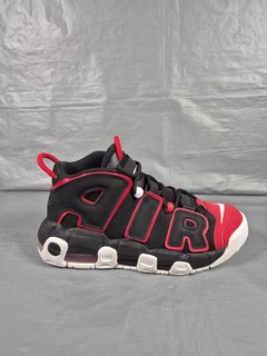 Nike Air More Uptempo 96 Red Toe Sneakers Boys UK 5 Red Black Trainers