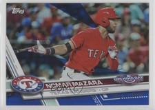 2017 Topps Opening Day Rainbow Blue Foil Nomar Mazara #77 8k4