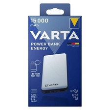 VARTA Energy 15000mAh Power Bank USB-C Fast Charge 3-Device Portable