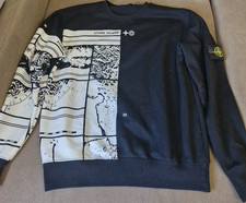 Stone Island Herren Pullover M Schwarz Weiß ...