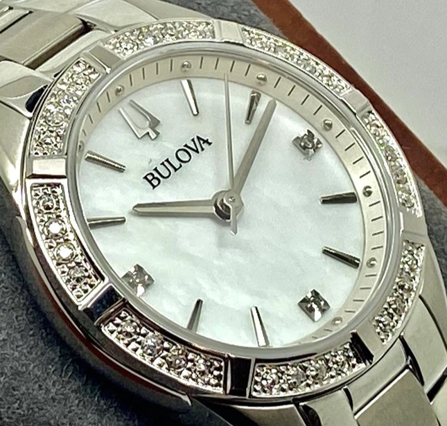 Bulova Sutton Diamond Women's 32mm Stainless Steel Watch