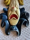Vintage MCM Sexton Metal Cast Iron Sad Clown Head Wall Art Hanging Plaque Circus — photo 2
