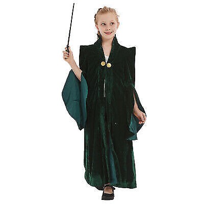 Kids Minerva McGonagall Cosplay Costume Robe Children Coat Halloween Suit