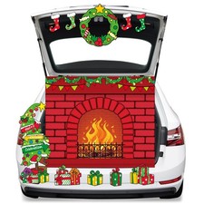 Halloween Christmas Trunk or Treat Car Decorations Kit for SUV Red