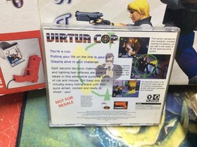 Virtua Cop Sega Saturn with Stunner Arcade Gun Complete in Box CIB