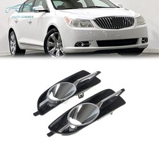 For 2010-2013 Buick Lacrosse Fog Lights Lamps Black Covers Lhrh Side Pair