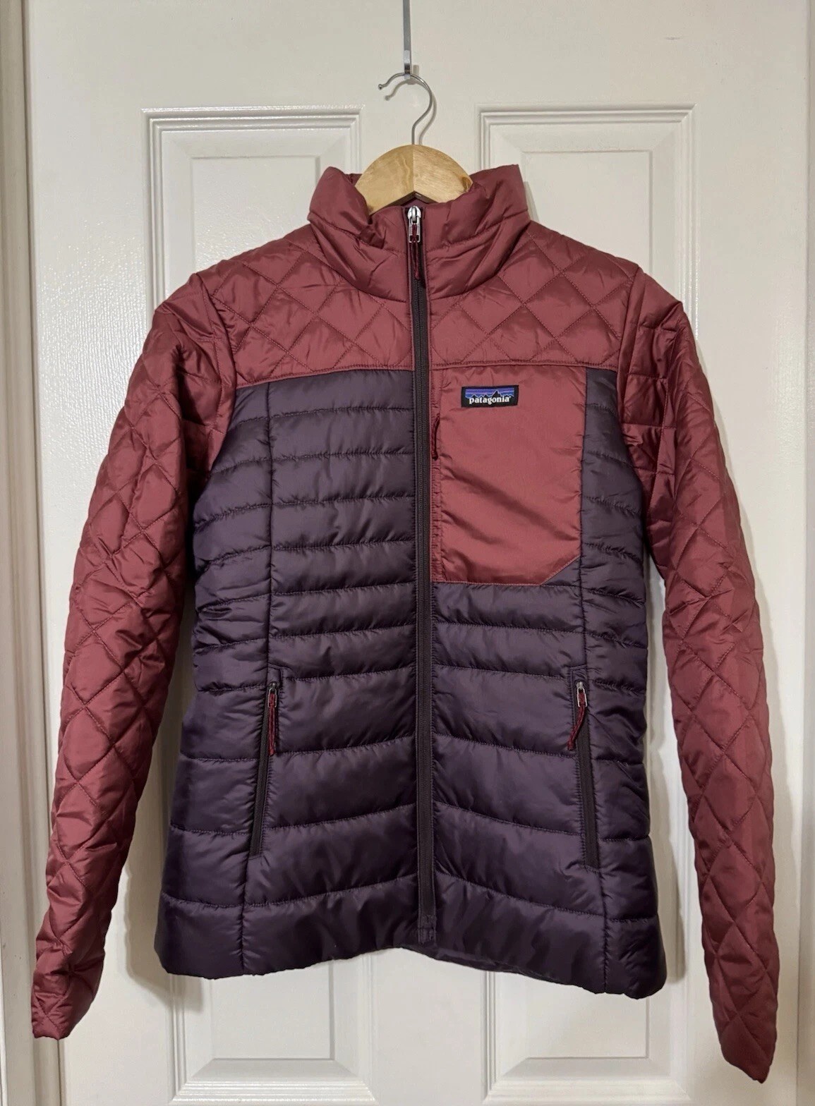 Patagonia Women's XS Radalie Full-Zip Quilted Insulated Jacket Obsidian Plum NEW
