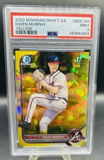 2022 Bowman Draft Chrome Owen Murphy 1st Yellow Sapphire /99 PSA 9