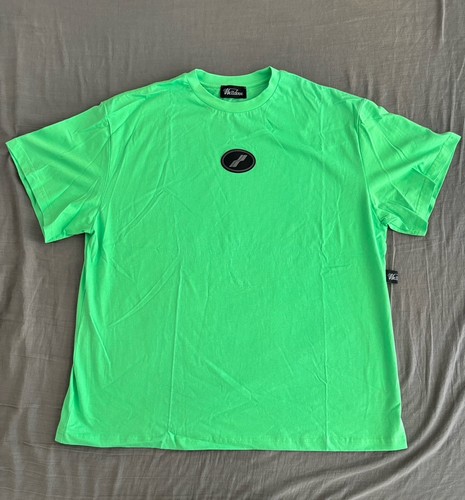We11done Green Logo Print Cotton T Shirt Unisex Large